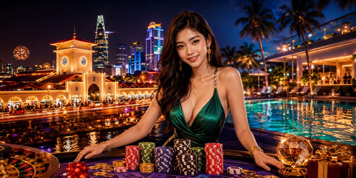 Không khí lễ hội cá cược và giải trí casino sôi động tại TP.HCM Việt Nam